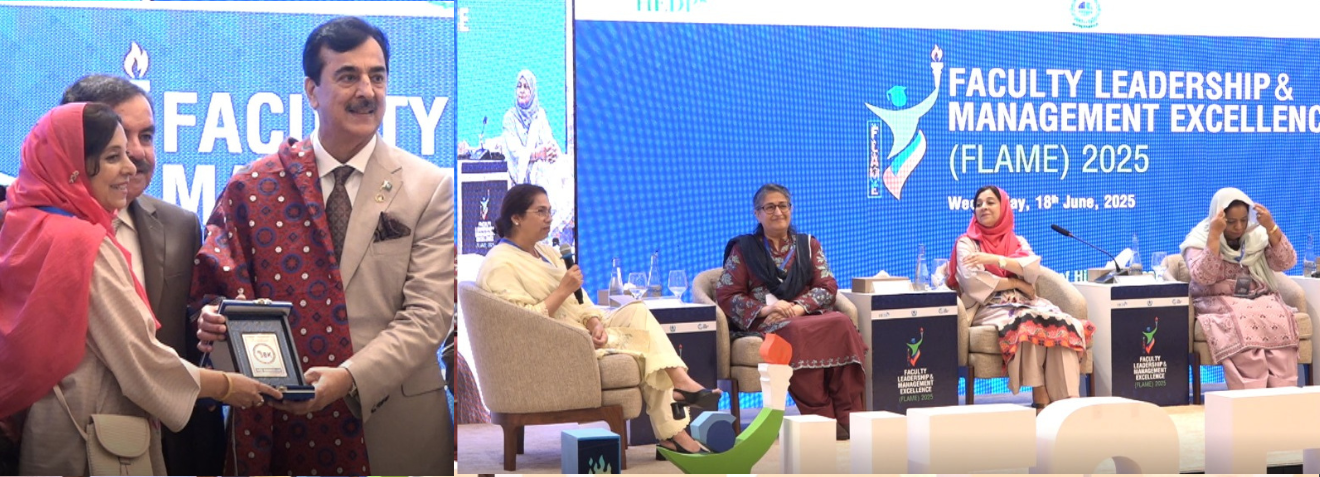 Prof. Dr. Rubina Mushtaq, Vice Chancellor, SBKWU on the invitation of NAHE-HEC has attended the Faculty Leadership and Management Excellence (FLAME) Conference as Panelist. The conference held on 16-20 June 2025 at Islamabad.